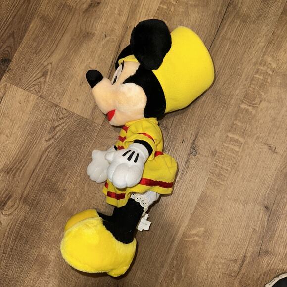 Disney Minnie Mouse Drum Majorette Plush 15" Band Leader Yellow Red Toy - Picture 5 of 5